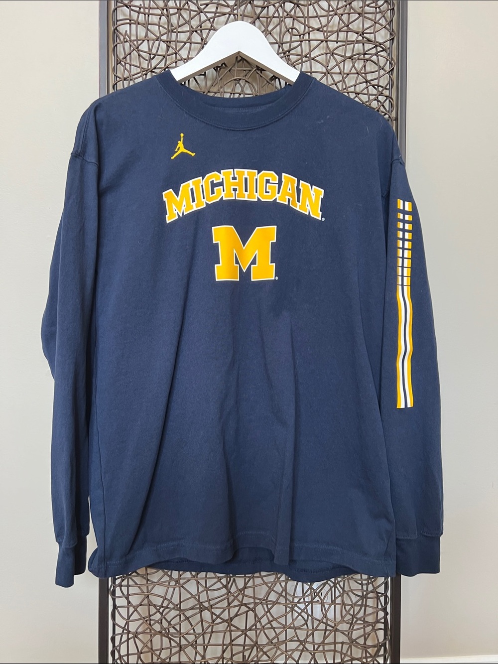 Michigan Wolverines Jordan Brand Slam Dunk long sleeve t-shirt Unisex Men’s M